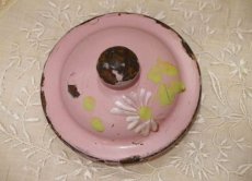 画像8: 花柄小さめサイズのピンクのホーローポット (8)