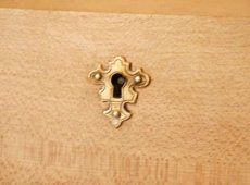 画像10: 真鍮製ロック　鍵付き　木製レターケース (10)