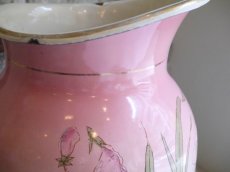 画像8: ピンクとブルーのぼかしお花柄大きめジャグ (8)