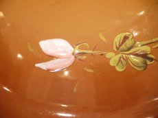画像8: AUBECQ社薔薇柄ブラウン大きめホーロースーピエール (8)