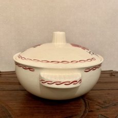 画像5: バドンヴィレー　薔薇柄陶器のスーピエール (5)