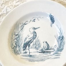 画像2: リュネヴィル　鳥とカエル柄　おままごと小皿 (2)