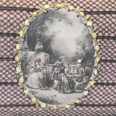 画像7: ロココリボンとメタルブレードの装飾付き　貴族柄　ピンクのカルトナージュ (7)