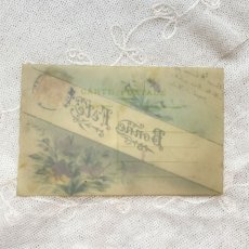 画像2: ビオラのハンドペイント　セルロイドのポストカード.a (2)