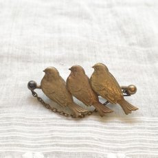 画像3: 3羽の小鳥ブローチ (3)