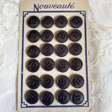画像2: Nouveaute ボタンシート ブラック (2)