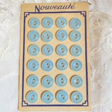 画像2: Nouveaute ボタンシート ブルー (2)