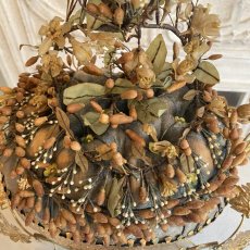 画像7: グローブ・ド・マリアージュ　ゴールドの花の装飾とWAXフラワー付き　 (7)