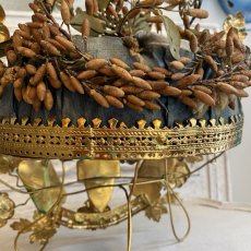 画像14: グローブ・ド・マリアージュ　ゴールドの花の装飾とWAXフラワー付き　 (14)
