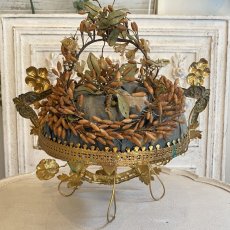 画像4: グローブ・ド・マリアージュ　ゴールドの花の装飾とWAXフラワー付き　 (4)