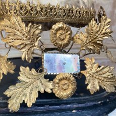 画像9: グローブ・ド・マリアージュ　メタルゴールド装飾・陶器の花の装飾の台座 (9)