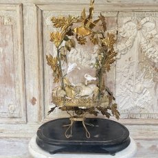 画像4: グローブ・ド・マリアージュ　メタルゴールド装飾・陶器の花の装飾の台座 (4)