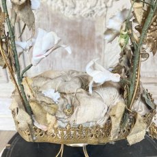 画像11: グローブ・ド・マリアージュ　メタルゴールド装飾・陶器の花の装飾の台座 (11)
