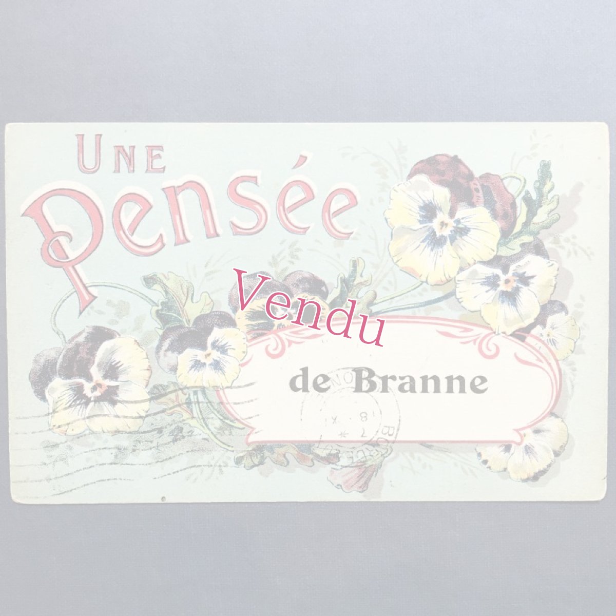 画像1: パンジー ”de Branne” ポストカード (1)