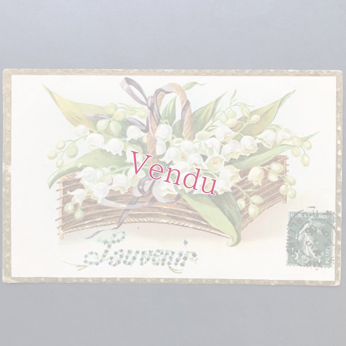 画像1: スズランとパニエのポストカード (1)