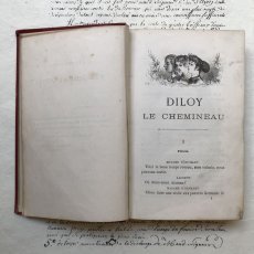 画像11: 天使のゴールド箔押し 赤いフランス古書 DILOY LE CHEMINEAU (11)