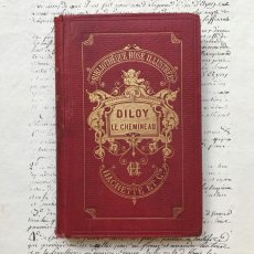 画像2: 天使のゴールド箔押し 赤いフランス古書 DILOY LE CHEMINEAU (2)