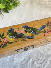 画像3: 小鳥と野バラの木製ペンケース (3)