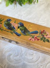画像4: 小鳥と野バラの木製ペンケース (4)