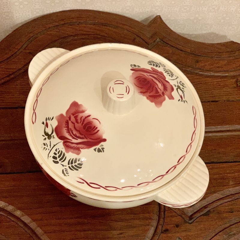 キッチン用品 食器 Antique Bowl Flowers France Handpainted Limoges Porcelain