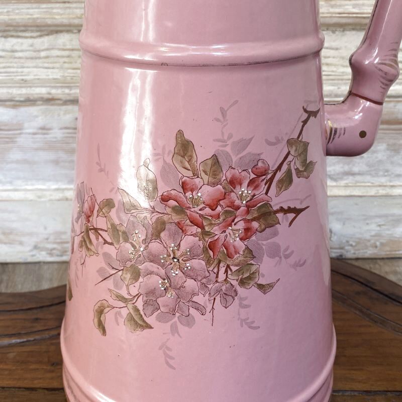 Bf社 ホーローピンク小花ジャグ Torico Lore