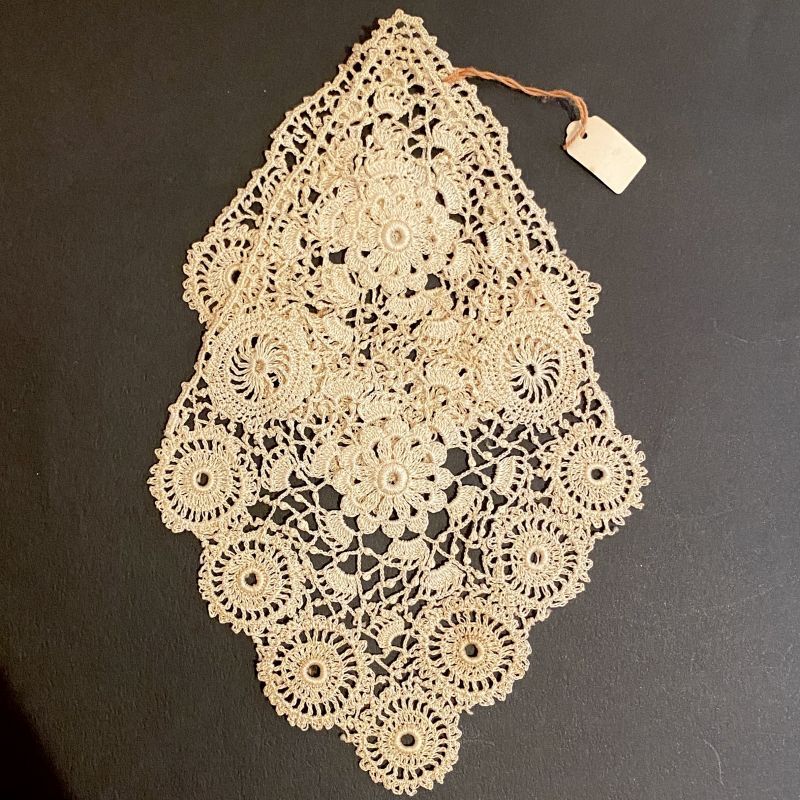 ◎アンティーク デュシェスレース ハンドメイド 胸あて アンティーク  