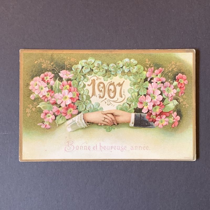 画像1: 1907年ハンドモチーフ　ポストカード (1)